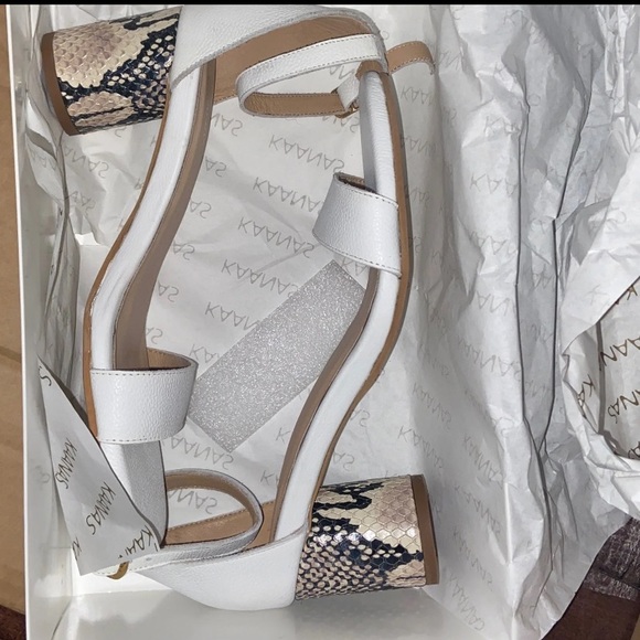 KAANAS Snake Heel Sandal - Picture 3 of 4